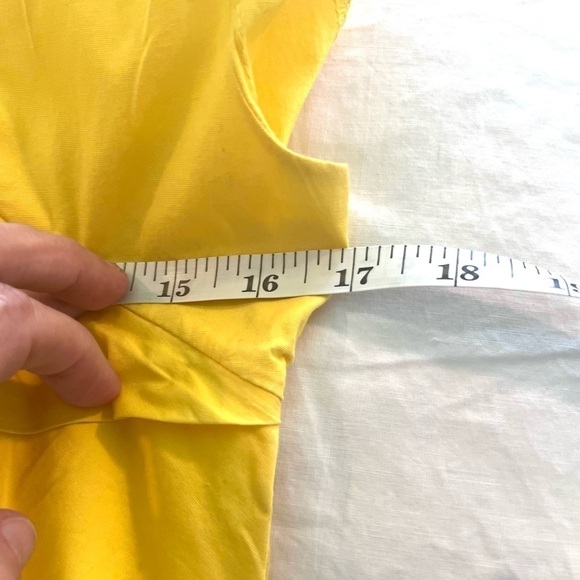 💛Shabby Apple,Vibrant Yellow Dress, Layered Upper, Slimming Bottom, Size S💛 - Picture 7 of 10